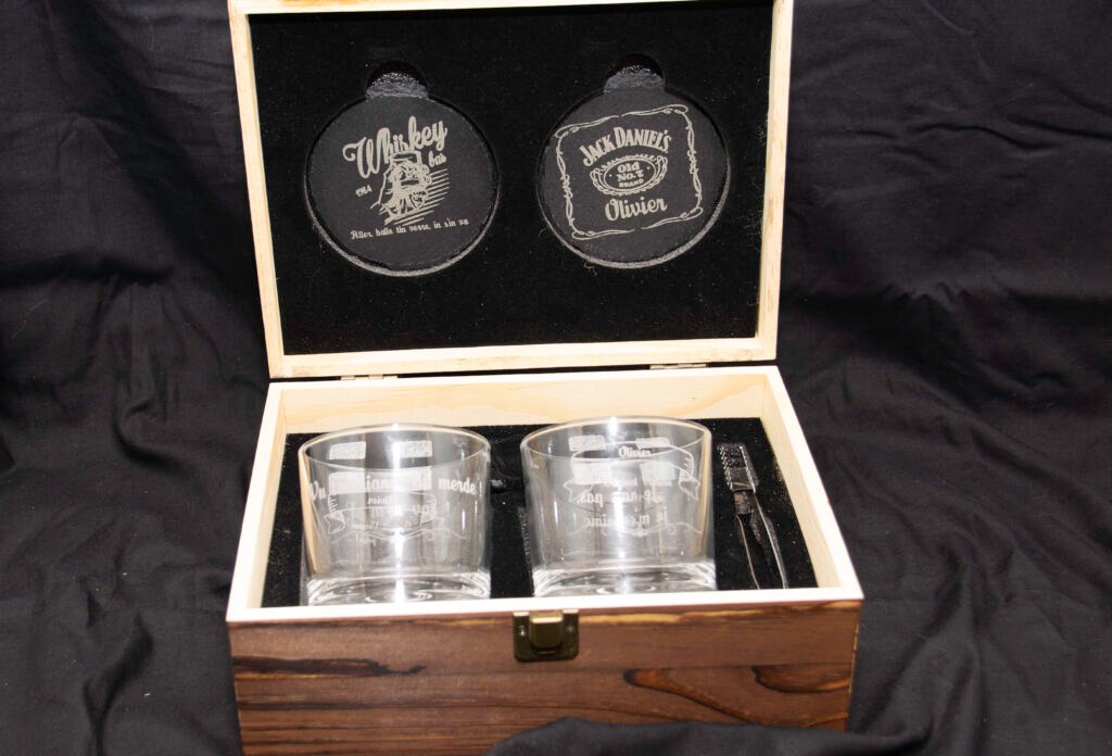 Coffret whisky 2 verres