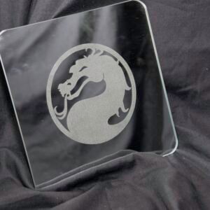 Miroir Carré de 20 cm avec Gravure Laser