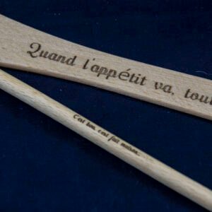 Couvert en Bois Personnalisable pour Salades et Crudités