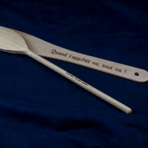 Couvert en Bois Personnalisable pour Salades et Crudités